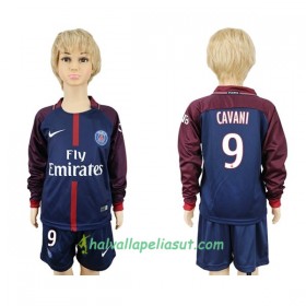 Jalkapallo Pelipaidat Paris SG Cavani 9 Lasten Kotipaita 2017-2018 Pitkähihainen